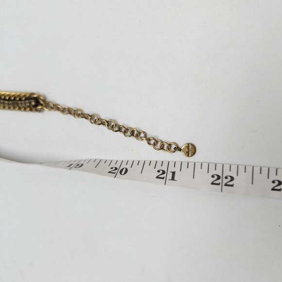 Stella and Dot Harper Feather Statement Necklace With Rhinestone Embellishments - Picture 9 of 9